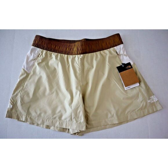 The North Face NF0A7ZY6486 Women's Sz Large Beige Relaxed Fit X Shorts